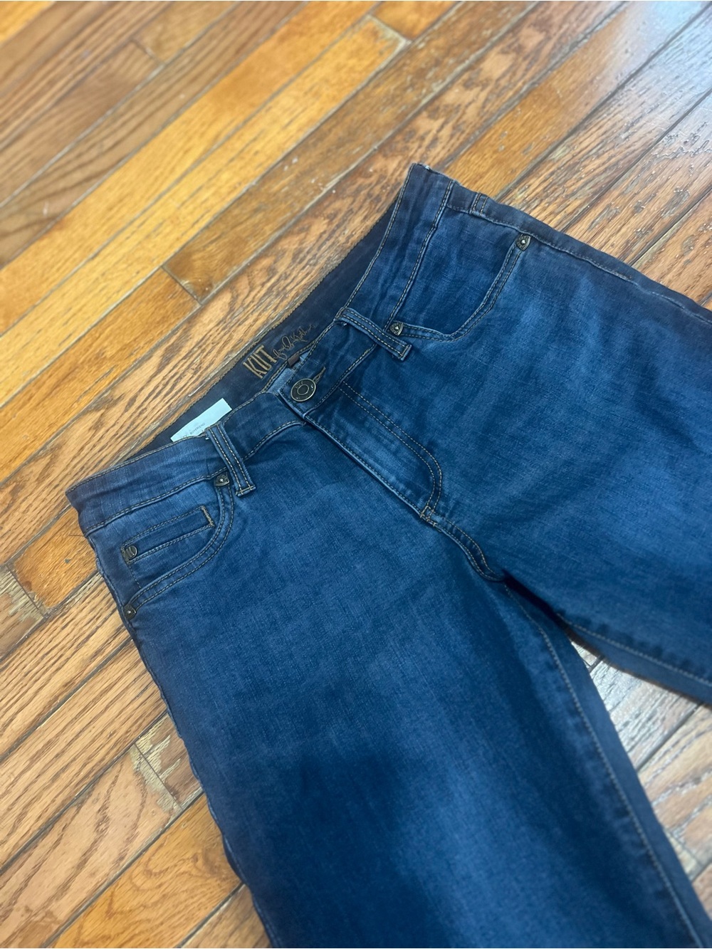Kut from the Kloth Deep Indigo Straight-Leg Jeans - Picture 3 of 16